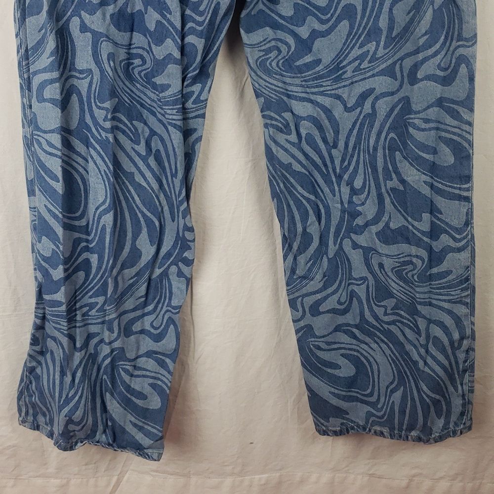 Divided H&M Women's 10 Swirl Blue Jeans - Picture 12 of 15